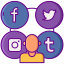 icons8 social media marketing 64